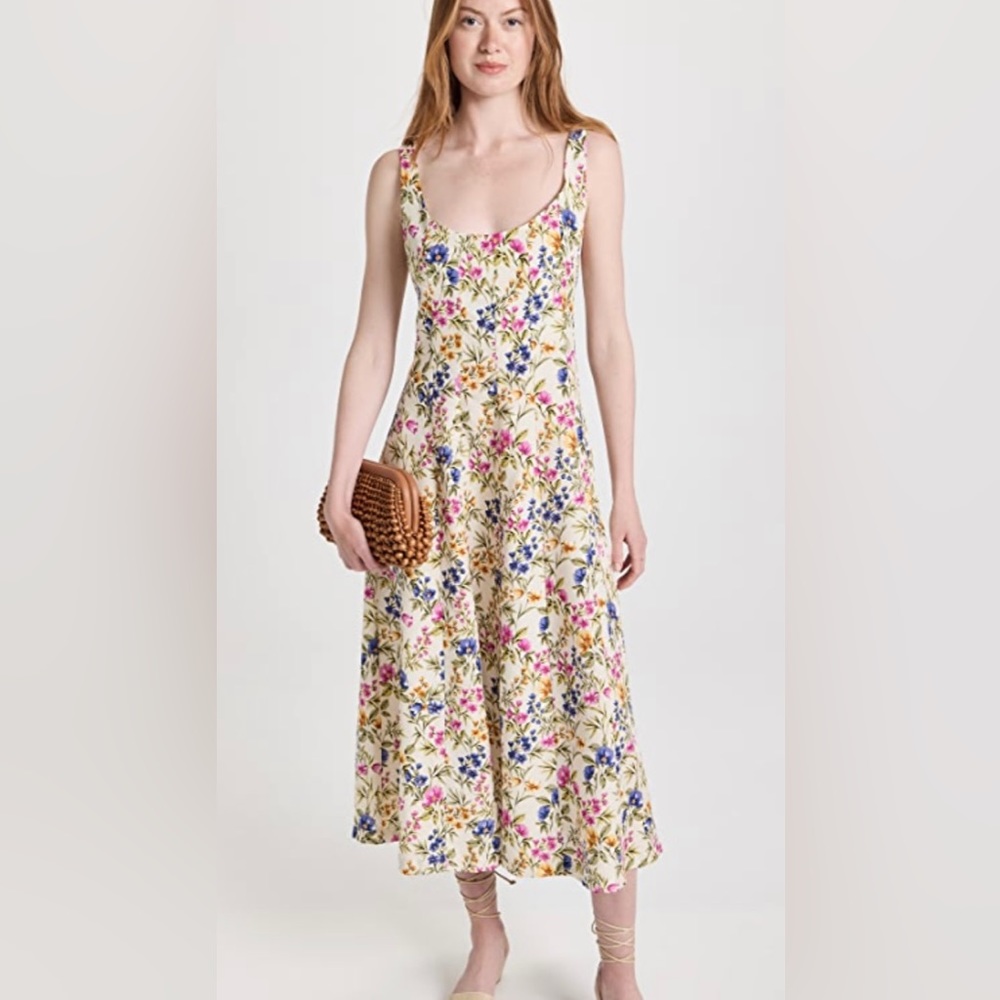 En Saison Valeria print Midi dress, M